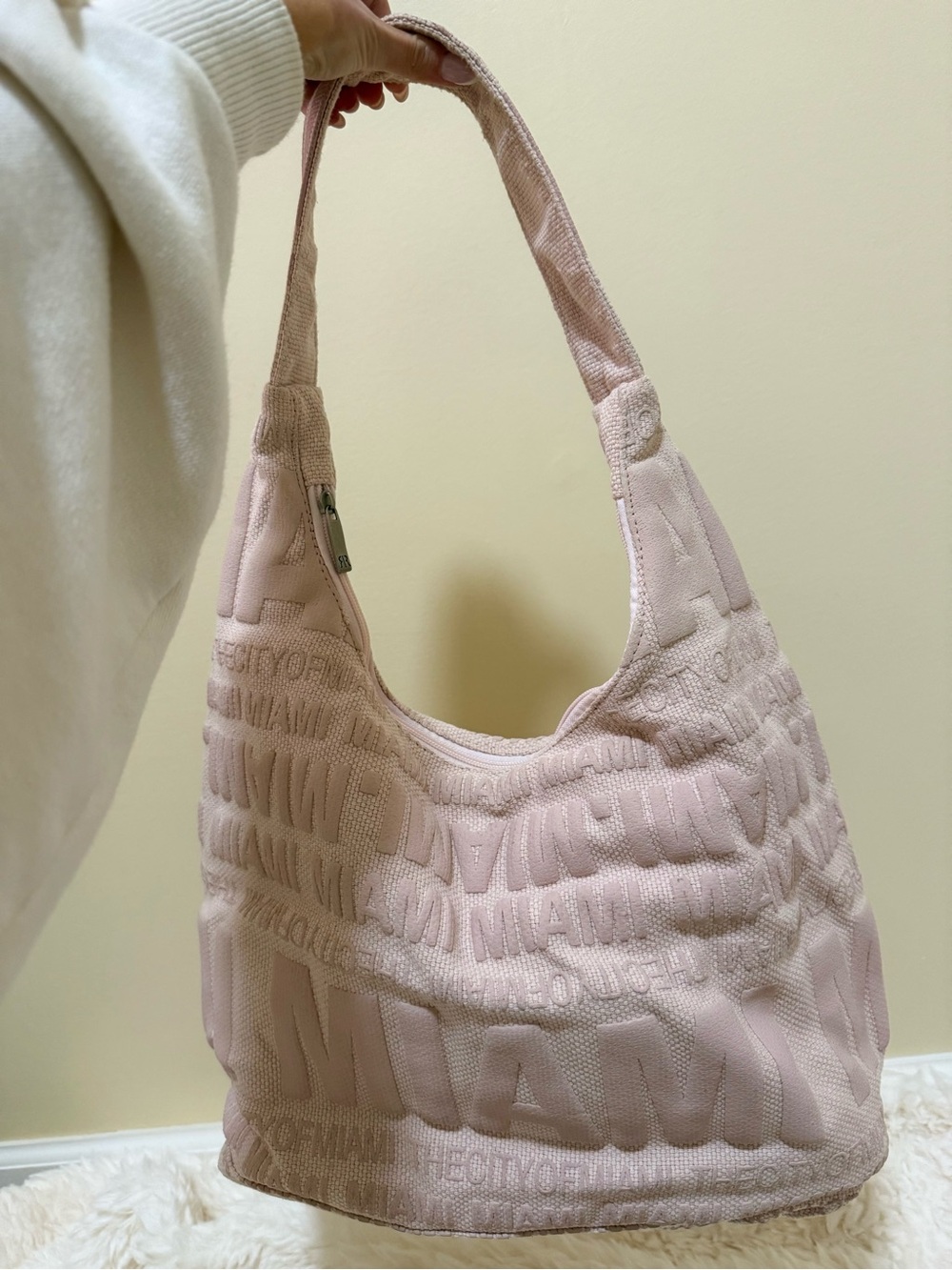 Robin Ruth MIAMI Pink Embossed Shoulder Bag